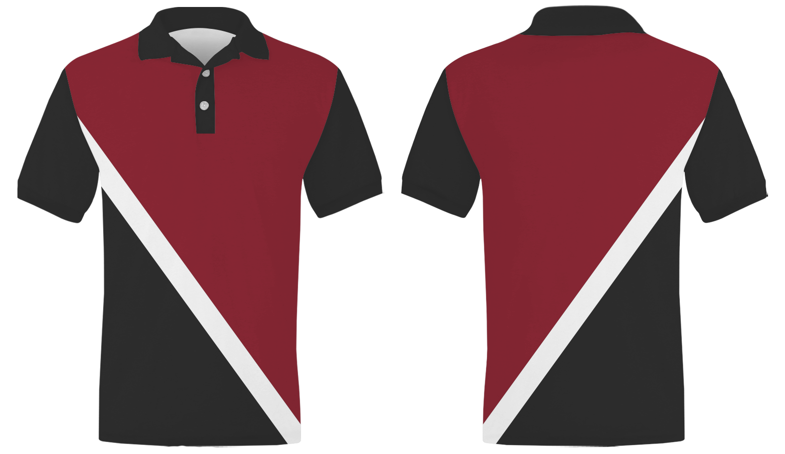 Custom bottom-arm diagonal stripe adult youth unisex polo - Shirt-polo