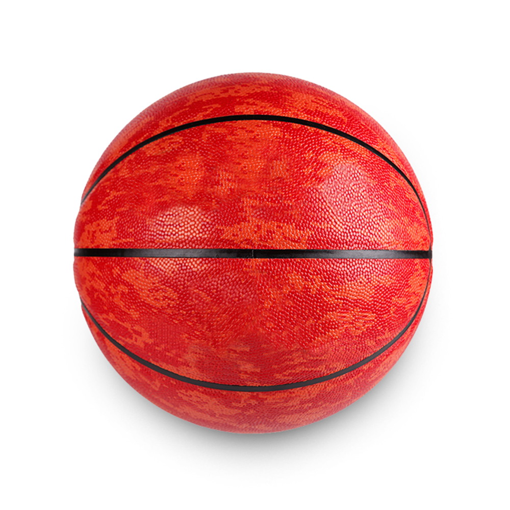 Custom light red & black basketballs - Basketballs