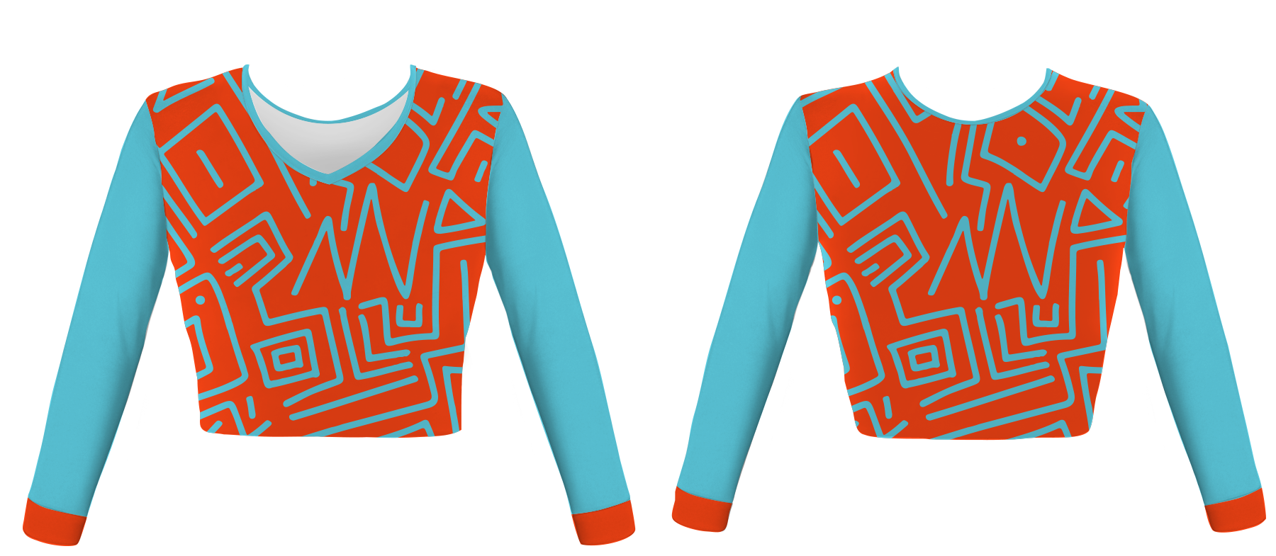 Custom perfect lines adult youth unisex cheerleading long sleeve jersey - Jersey
