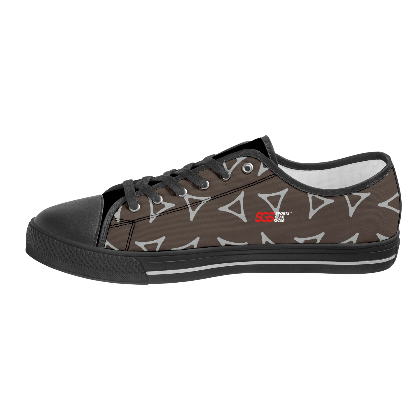 Custom low top canvas shoes black motion - Low-top-shoes
