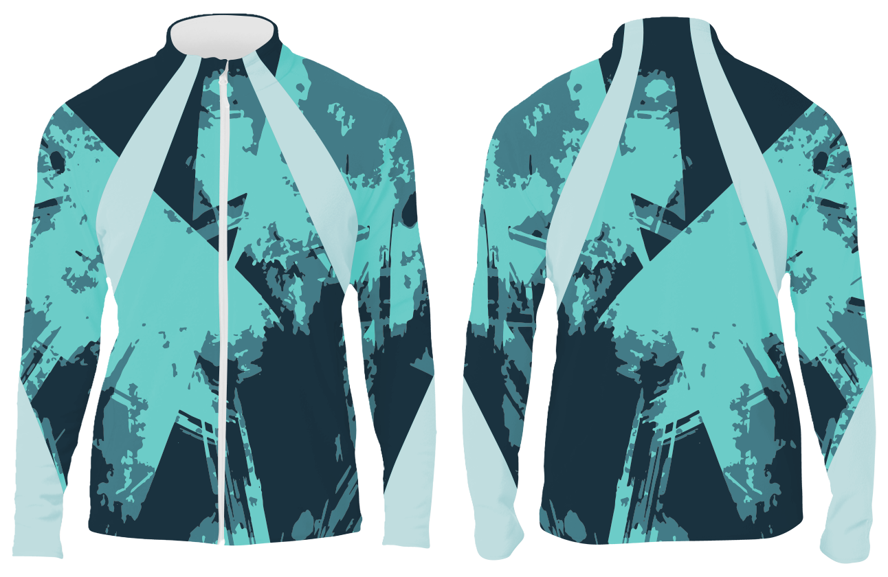 Custom unique abstract long sleeve adult youth unisex full zip jacket - Shirt-long-sleeve