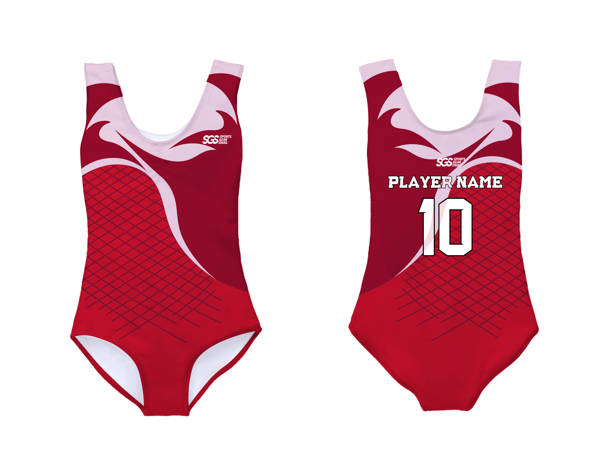 Custom sleeveless gymnastic uniform adult youth fiery waves - Gymnastics-uniforms