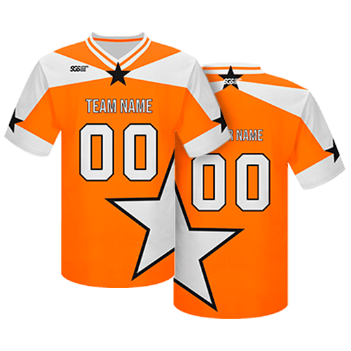 Custom half stars adult youth unisex football jersey - Jersey