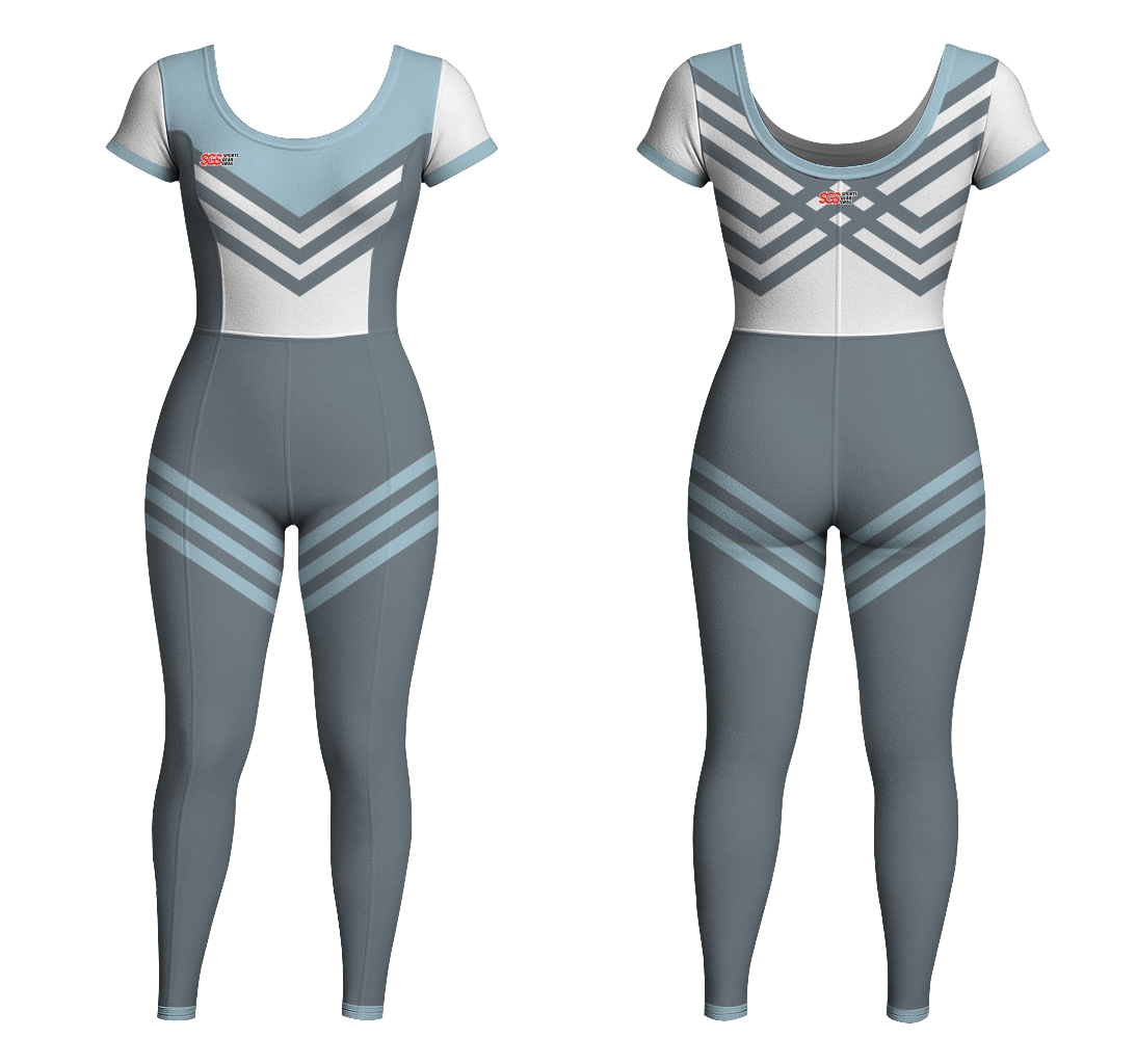 Custom women short  sleeve unitards dance uniform precision line - Dance-bodysuits
