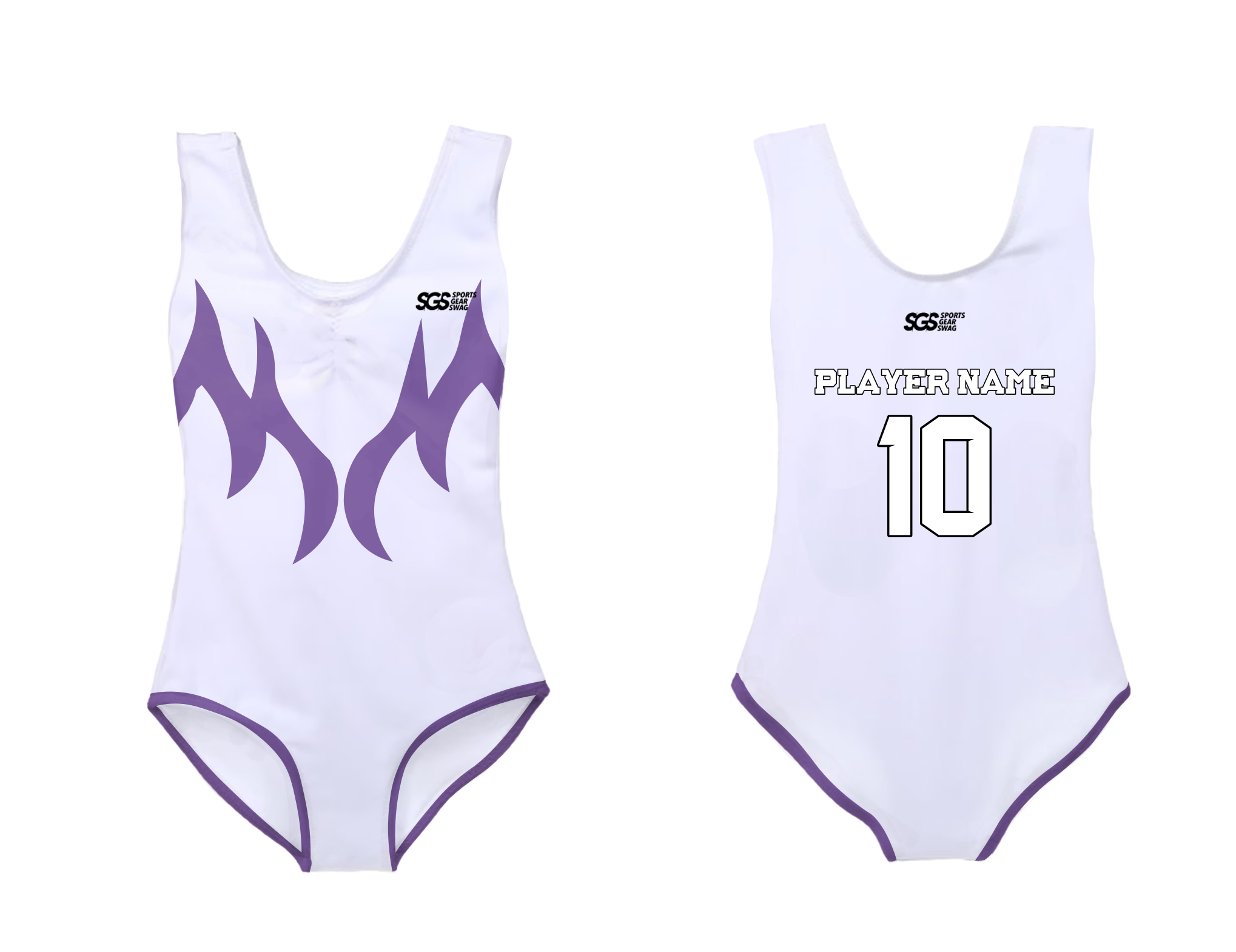 Custom sleeveless gymnastic uniform adult youth purple wings - Gymnastics-uniforms