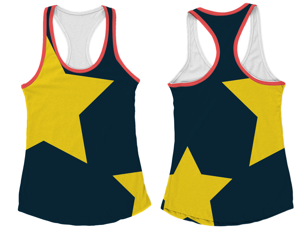 Custom big star lines everyday adult youth unisex tank top - Tank-top