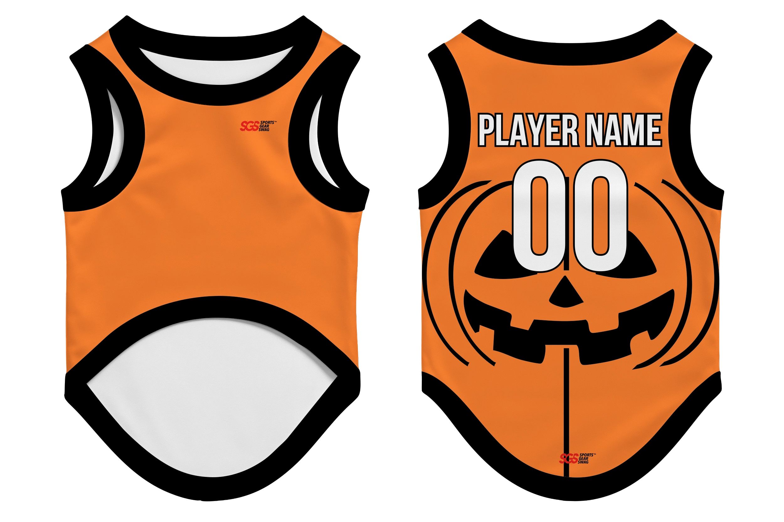 Custom pet holiday  basketball jersey pumpkin patch - Pets-basketball-jersey