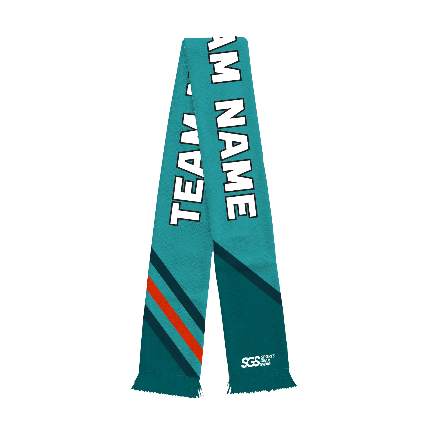 Custom fan scarf lagoon - Fan-scarves