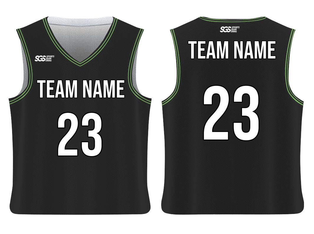 Custom standard black adult youth unisex basketball jersey - Jersey