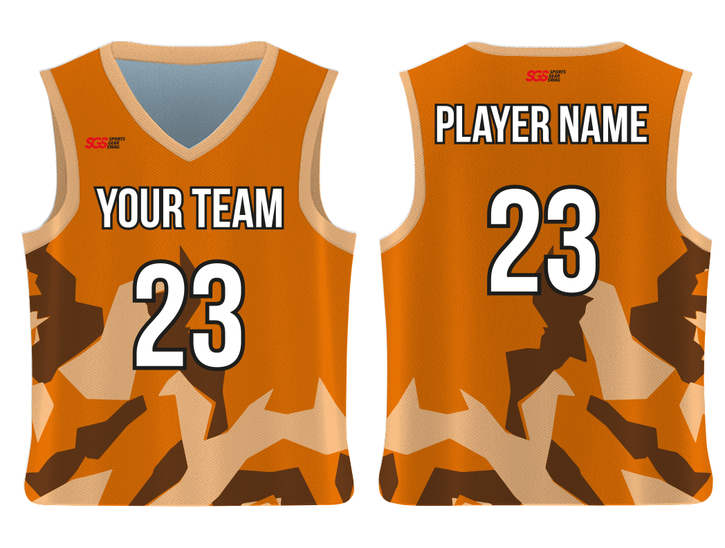 Custom bottom print camo adult youth unisex basketball jersey - reversible uniform - Jersey