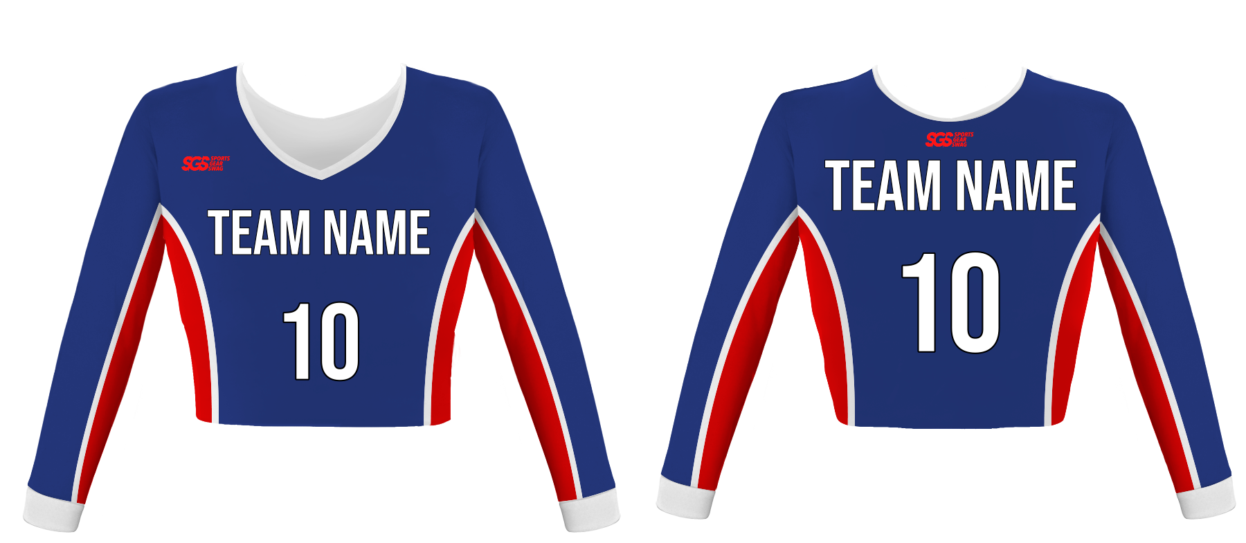 Custom two-colored cheerleading uniform - Jersey