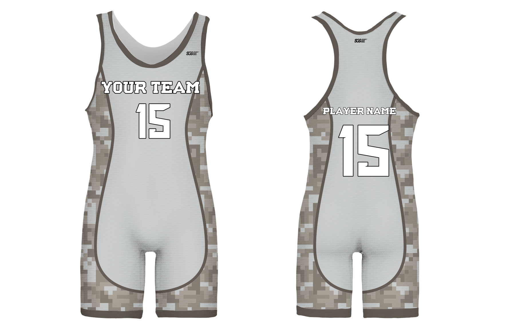 Custom ash blend camo adult youth unisex powerlifting singlets - Powerlifting-singlets