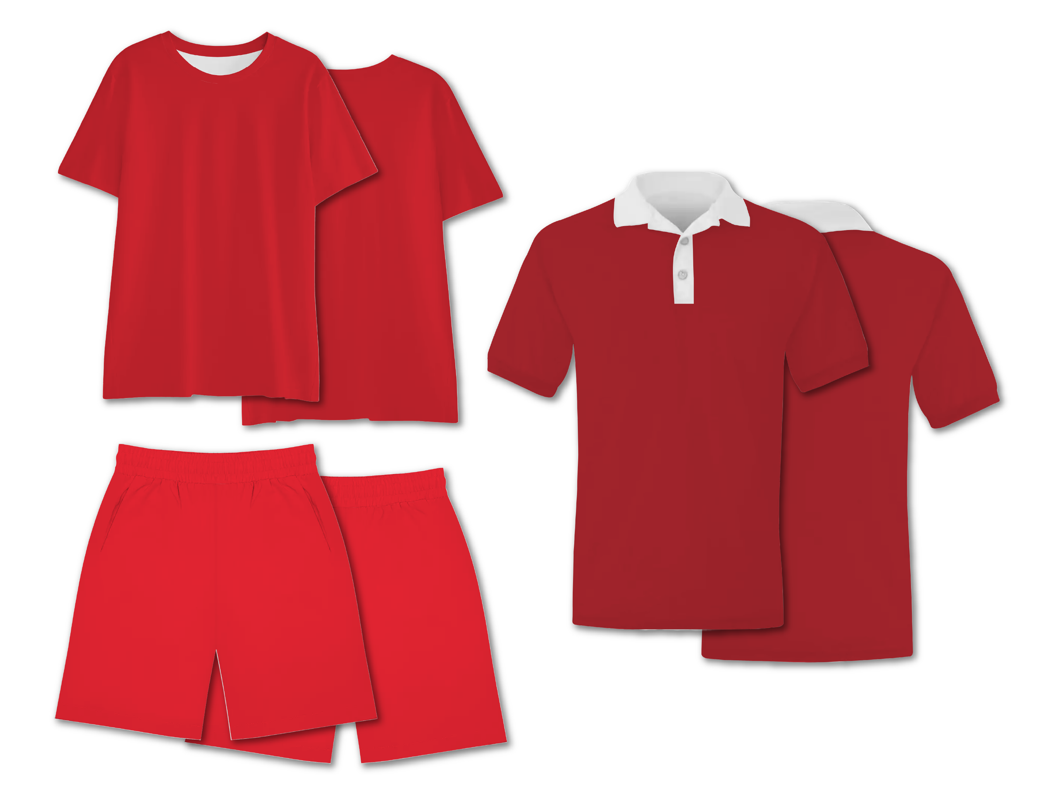 Custom red adult youth unisex comfort short-sleeve t shirt - Jersey