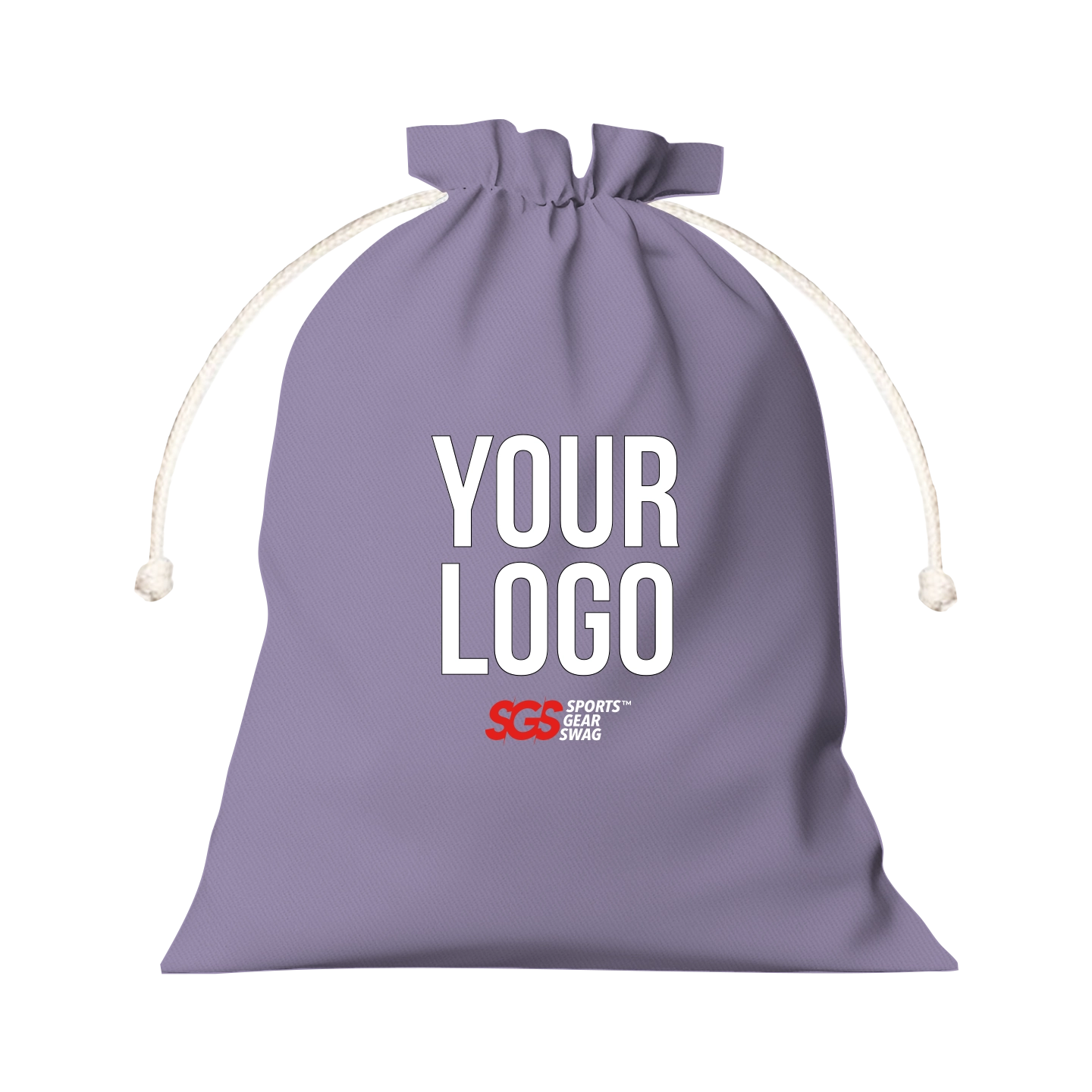Custom drawstring tote bag soft amethyst - Drawstring-tote-bags
