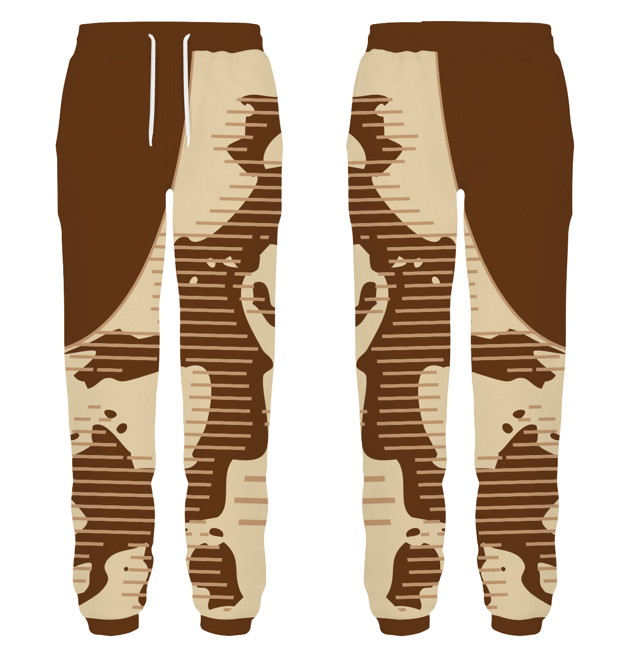 Custom dance joggers adult youth unisex earth camo - Dance-joggers