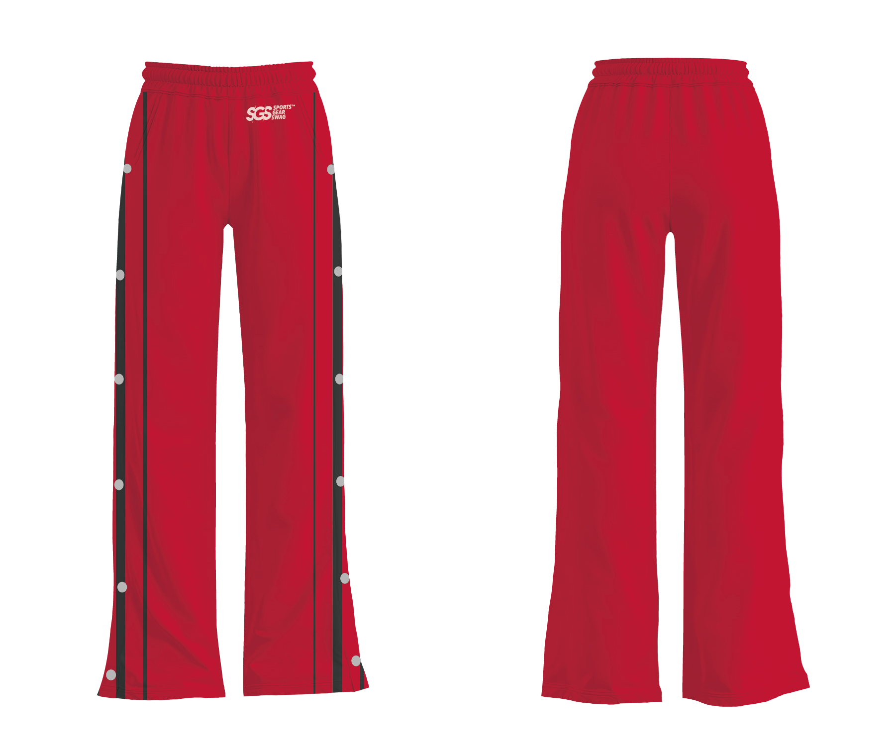 Custom breakaway wide leg pants adult youth unisex line pattern - Wide-leg-pants