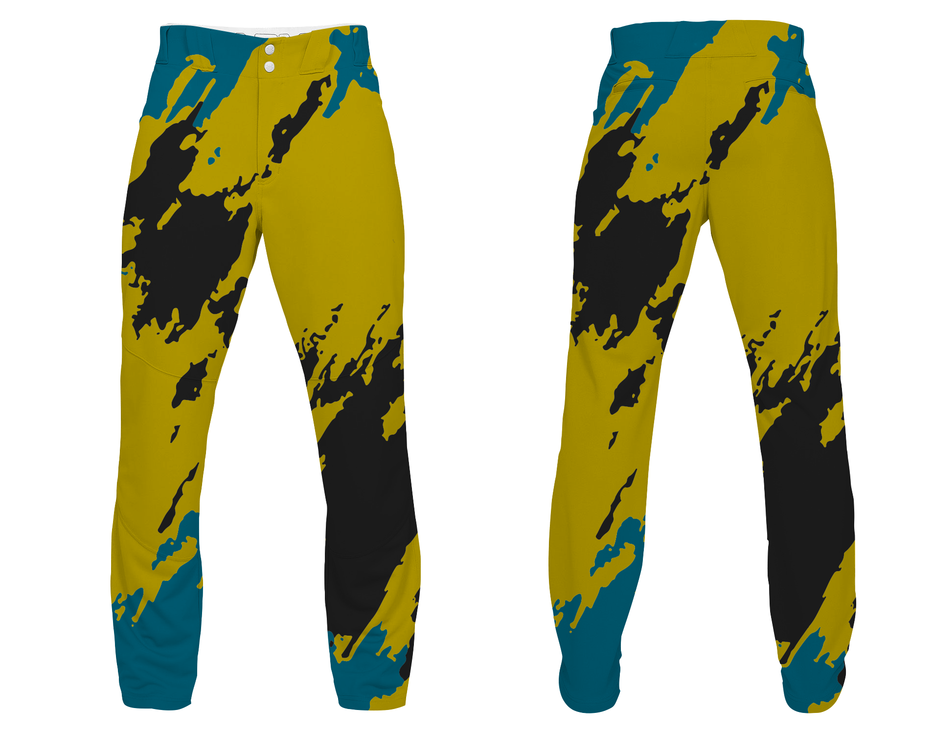 Custom silhouette abstract adult youth unisex softball pants - Softball-pants