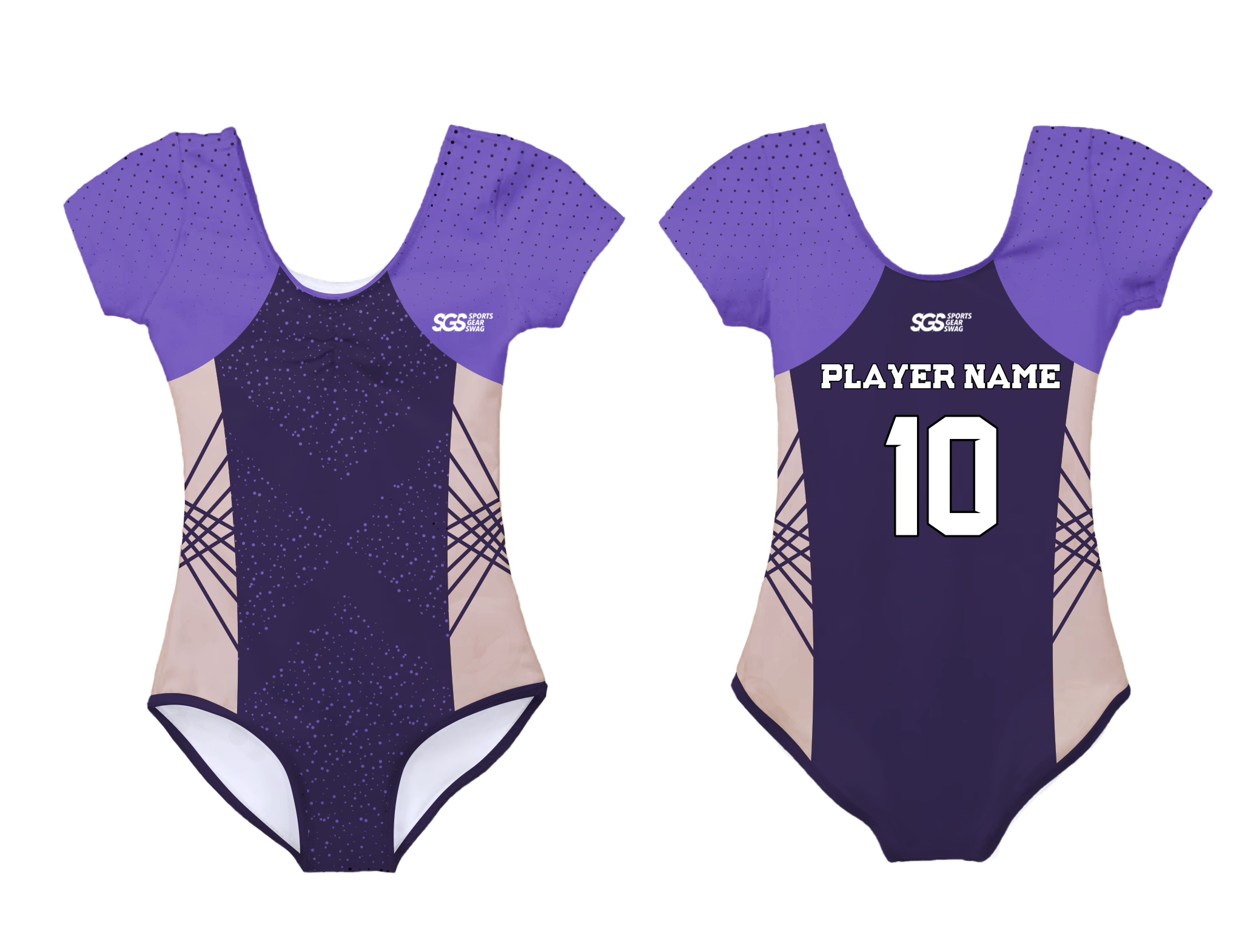 Custom short sleeve  gymnastic uniform adult youth crisscross charm - Gymnastics-uniforms