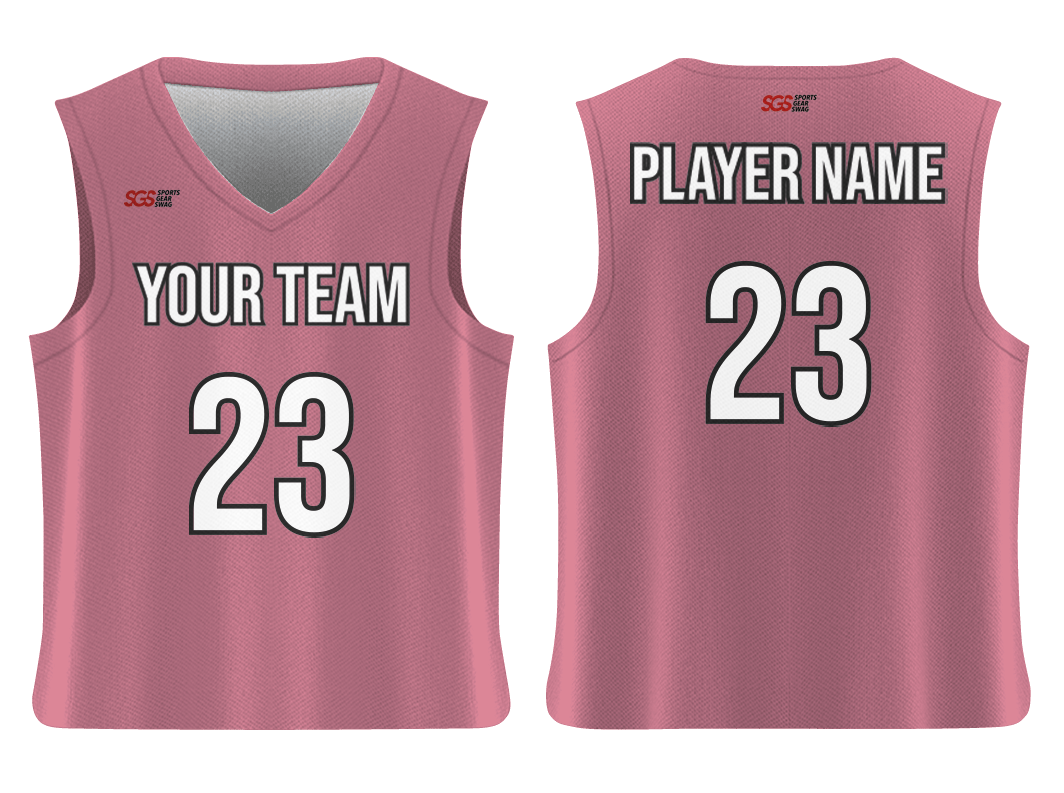 Custom classic plain 2 solids adult youth unisex basketball jersey - reversible uniform - Jersey