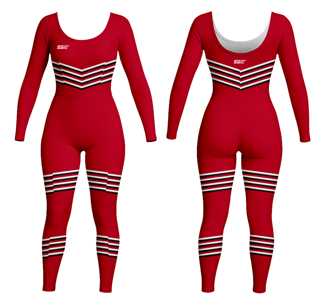 Custom women long sleeve unitards dance uniform rhythm lines - Dance-bodysuits