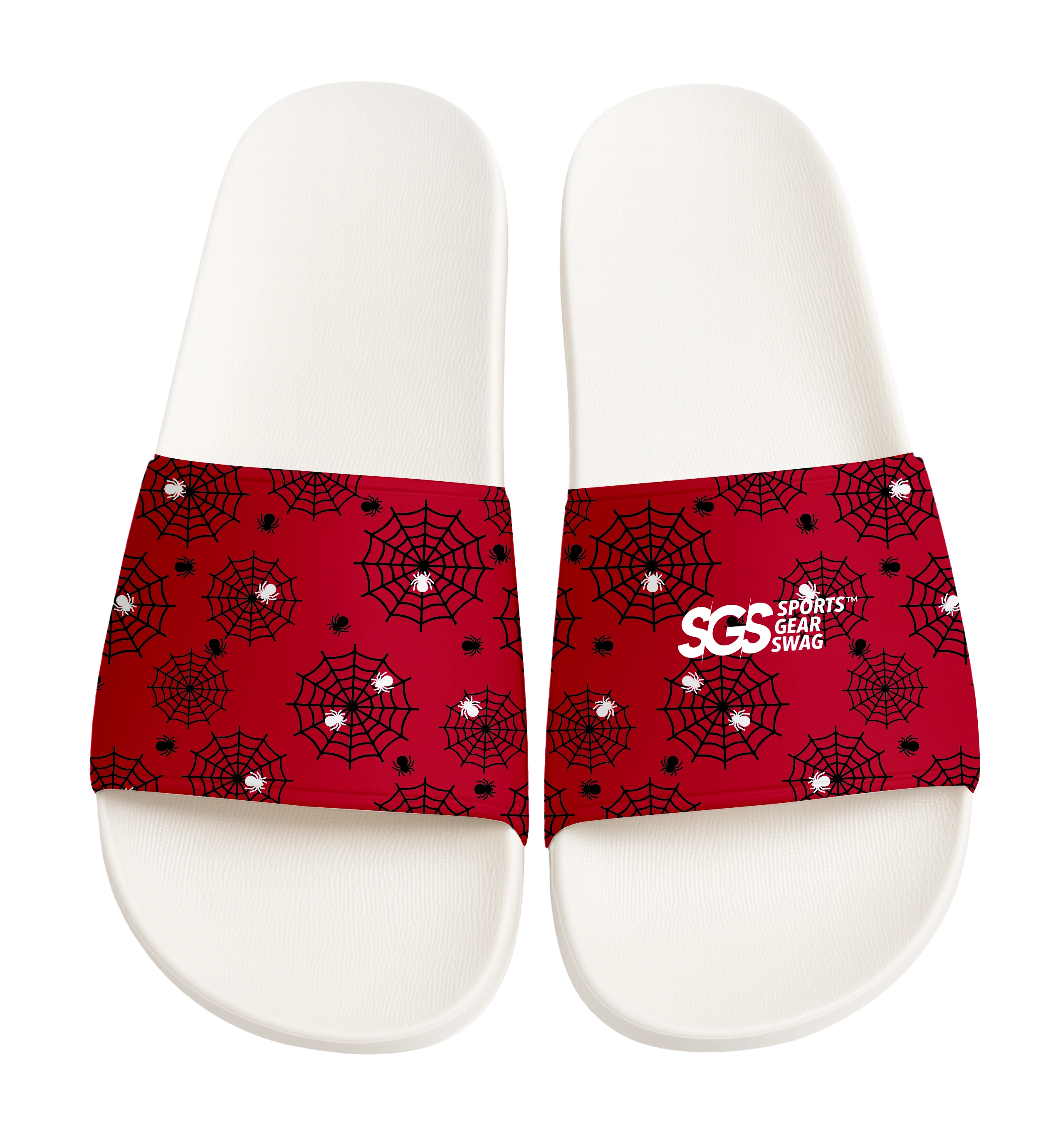 Custom slides white unisex gothic - Slides