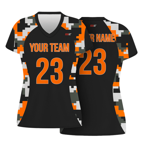 Custom digital camo adult youth volleyball jersey - Jersey