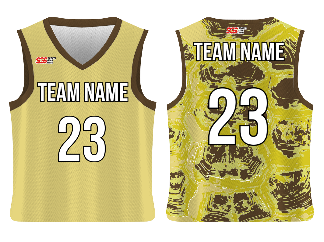 Custom animal skin design adult youth unisex basketball jersey - reversible uniform - Jersey