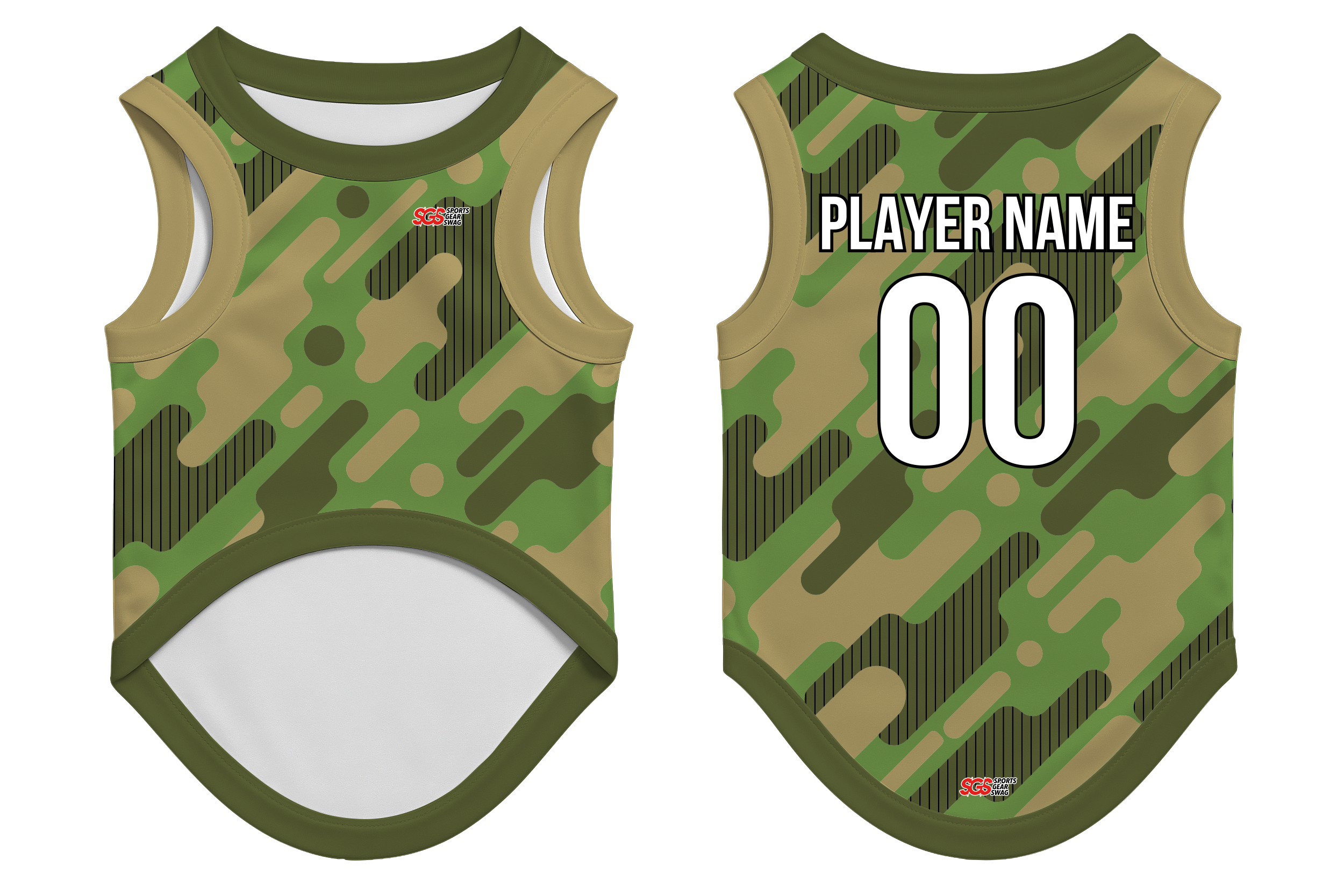 Custom pet basketball jersey tactical camo - Pets-basketball-jersey