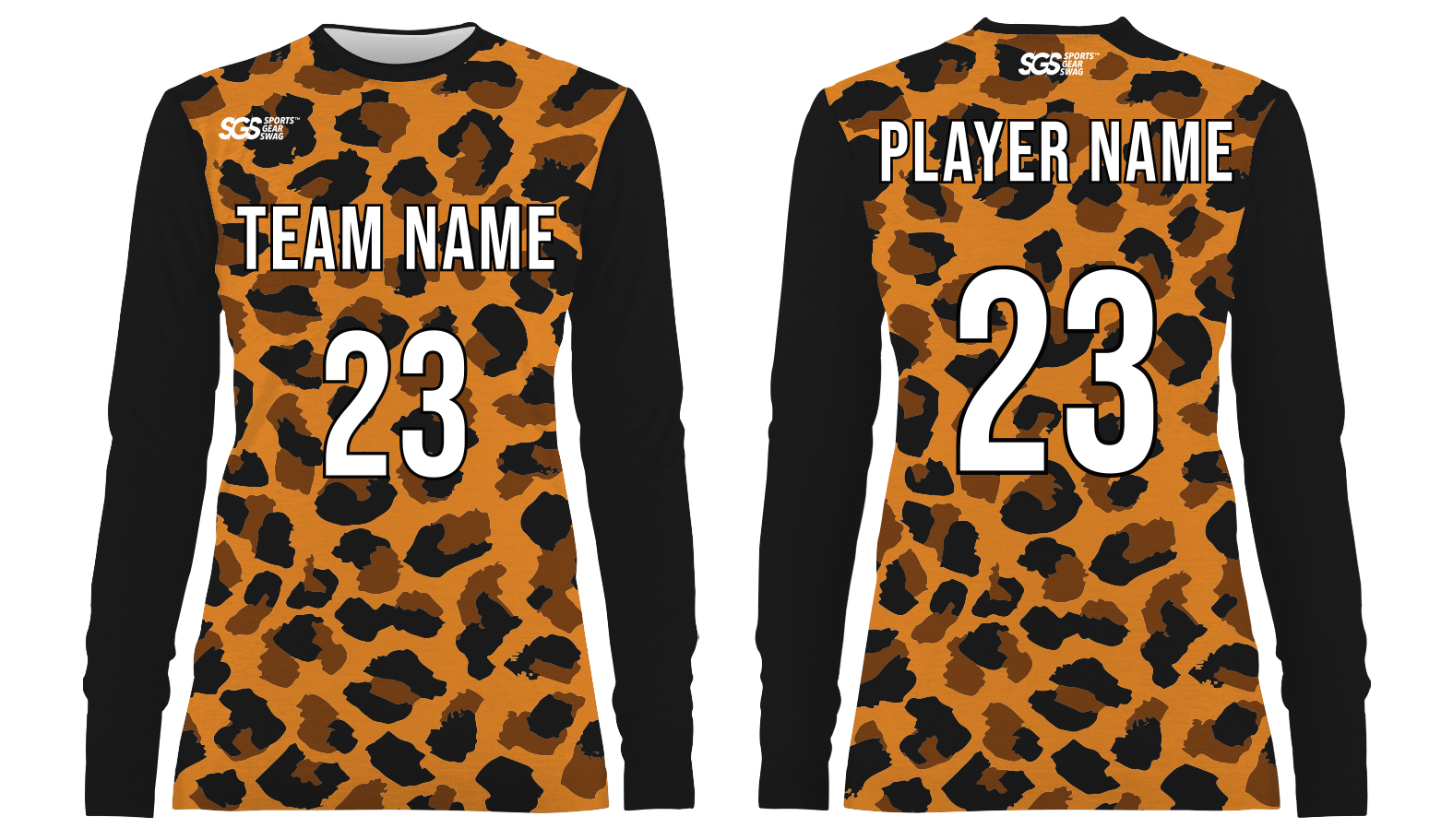 Custom animal skin adult youth unisex long sleeves soccer jerseys - Jersey