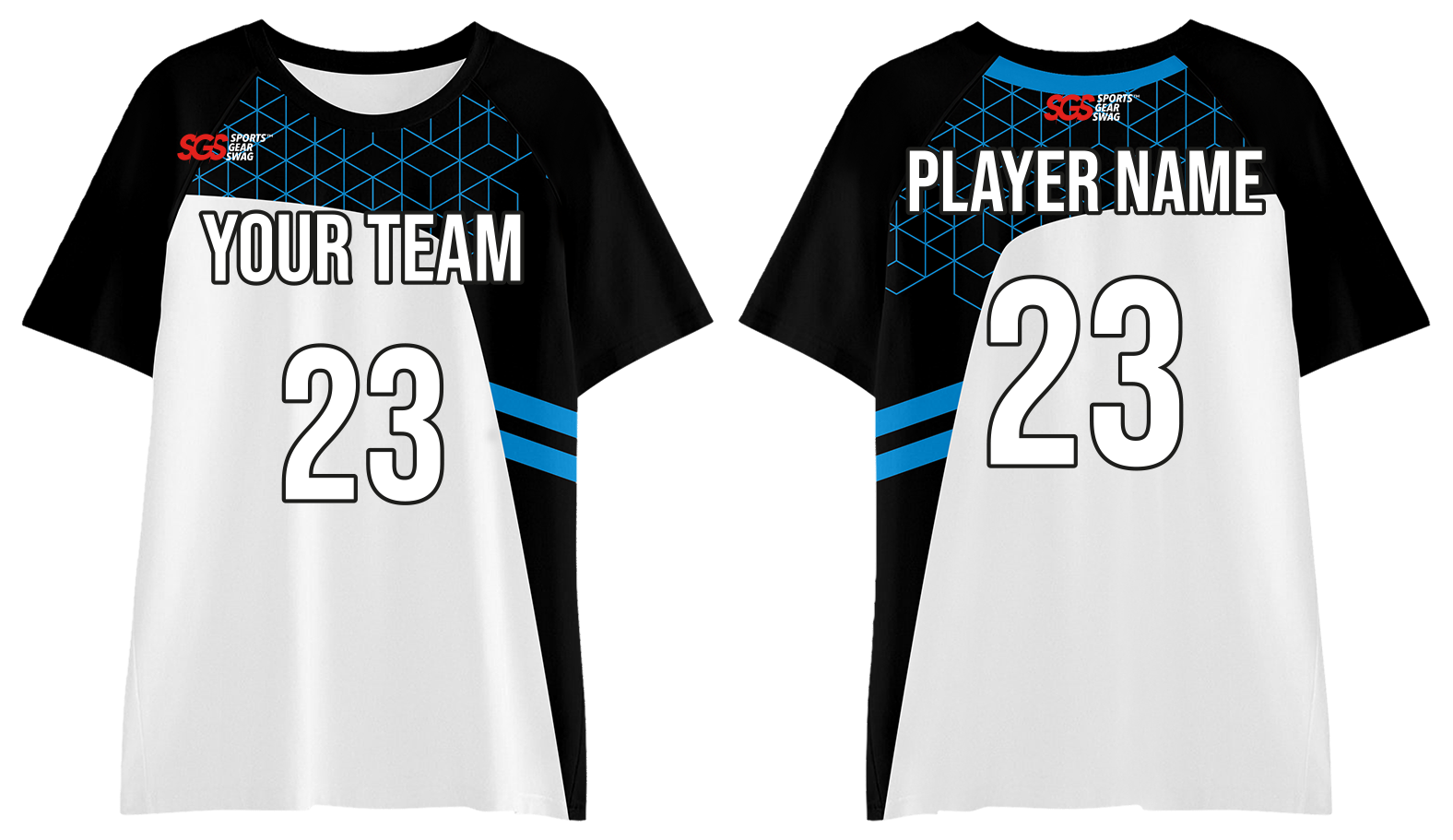Custom moisture-wicking spot stripe adult youth unisex shirt - Jersey