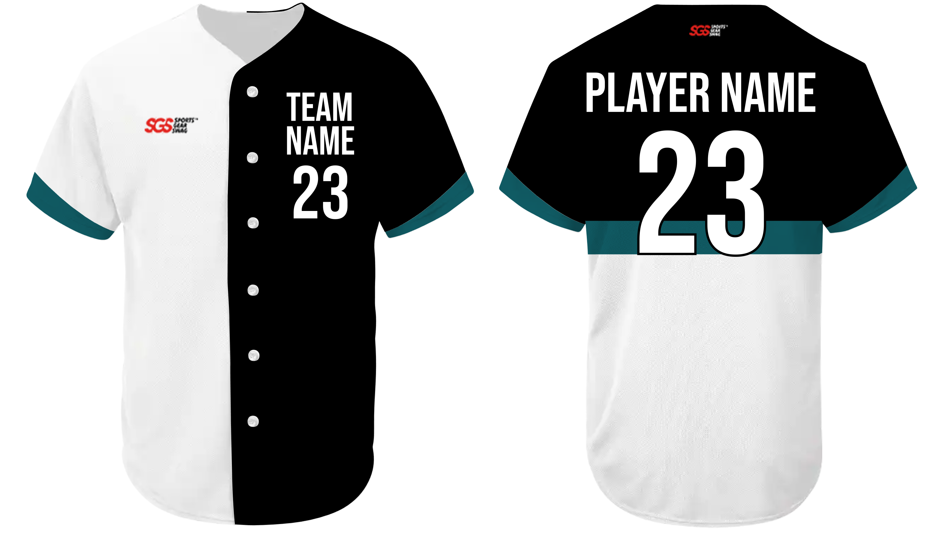 Custom classic 3-tone solids adult youth unisex baseball jersey - Jersey