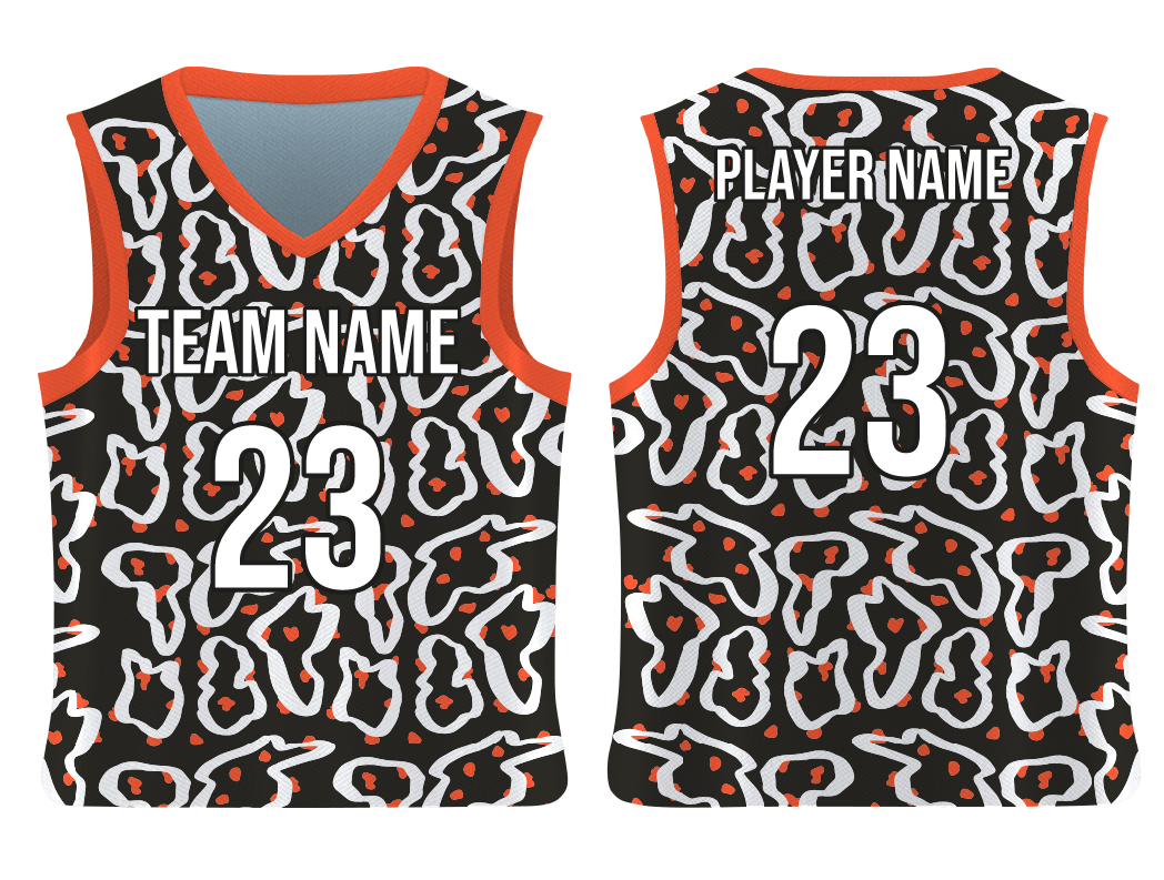 Custom zebra animal adult youth unisex basketball jersey - reversible uniform - Jersey