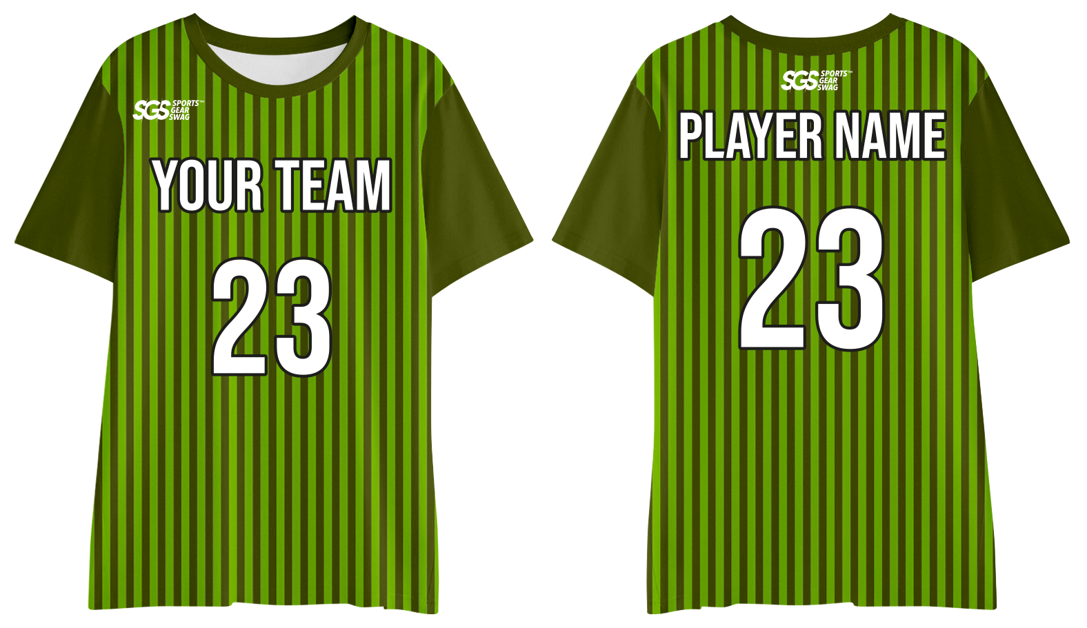 Custom flag football shirt adult youth unisex  athletic vertical stripe - Jersey