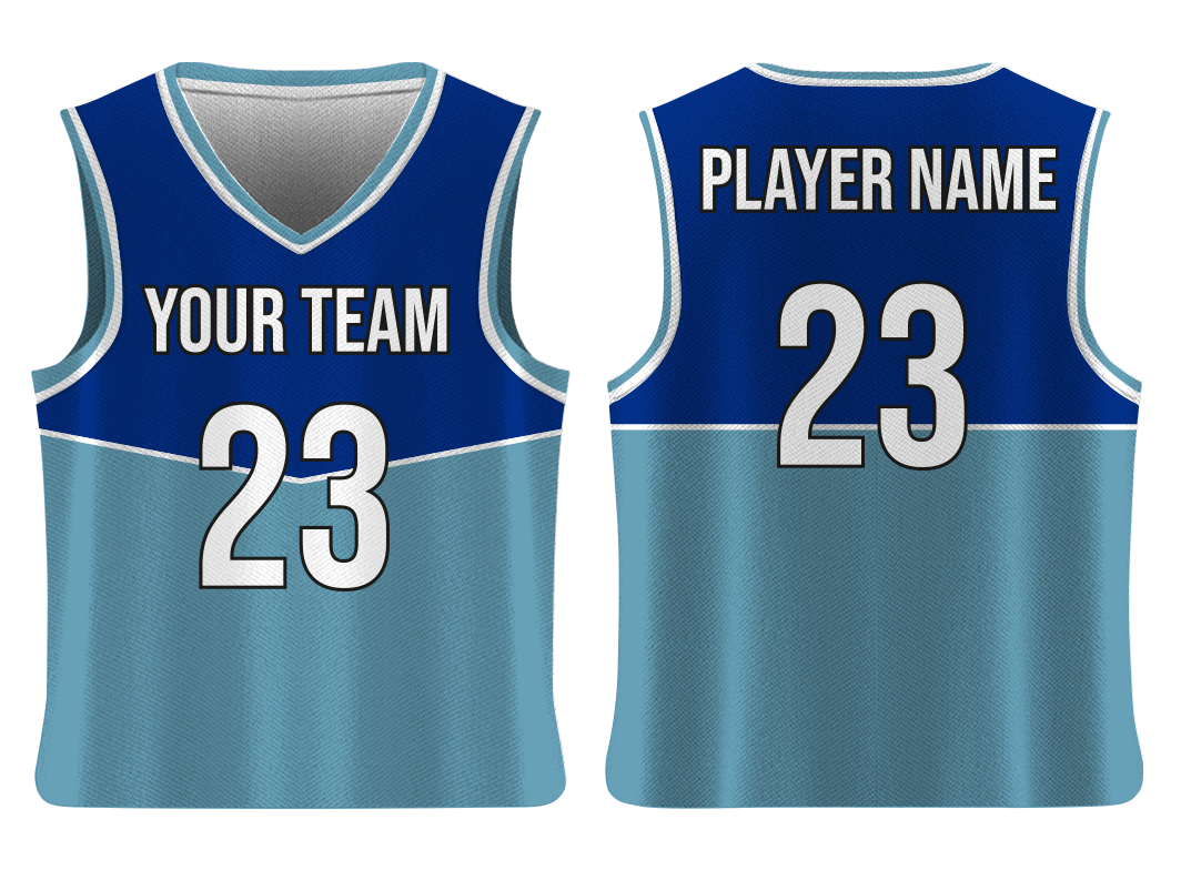 Custom color block solids adult youth unisex basketball jersey - reversible uniform - Jersey
