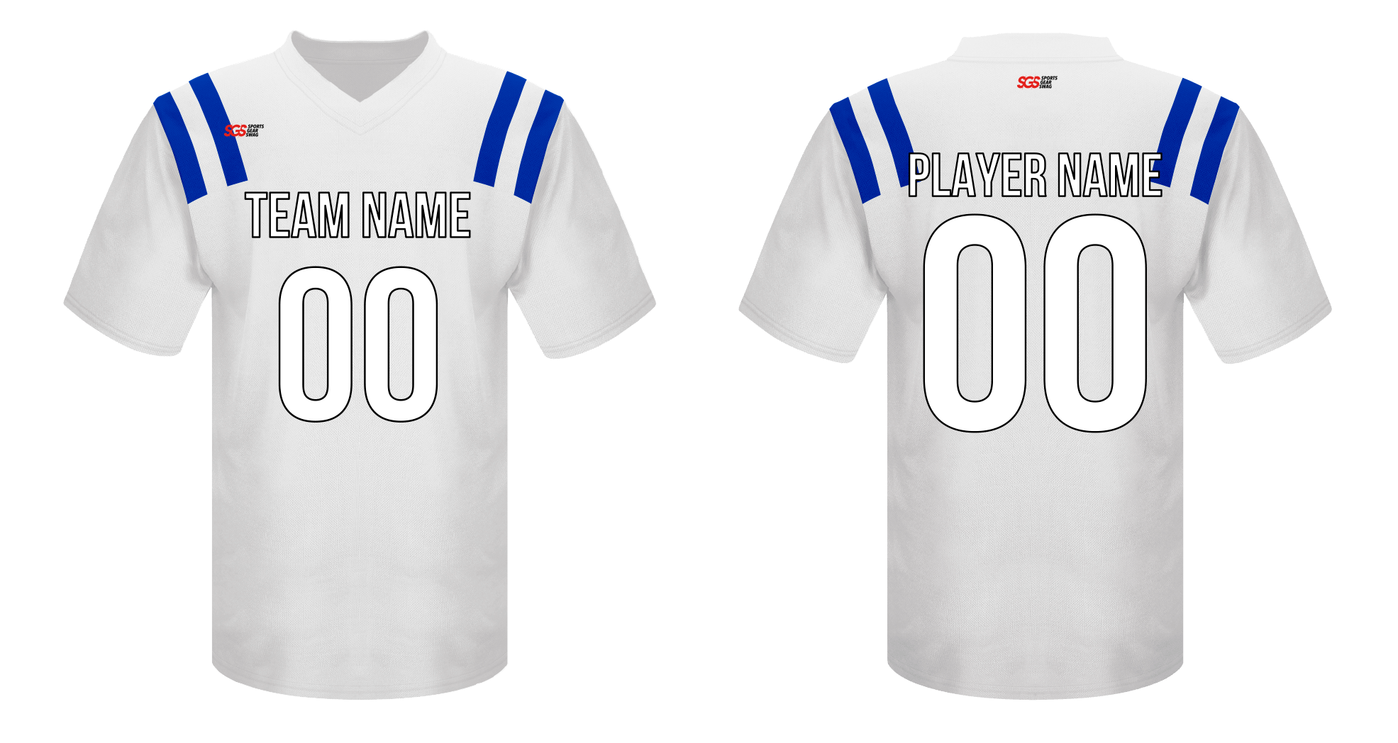 Custom football jersey adult youth unisex snowy rapids - Jersey