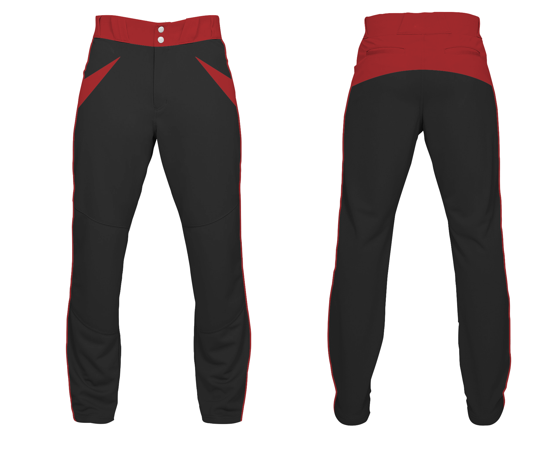 Custom bottom arms & back stripe adult youth unisex softball pants - Softball-pants