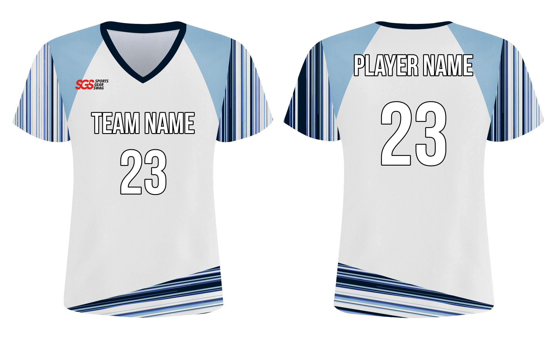 Custom basic tiny lines adult youth soccer jersey - Jersey