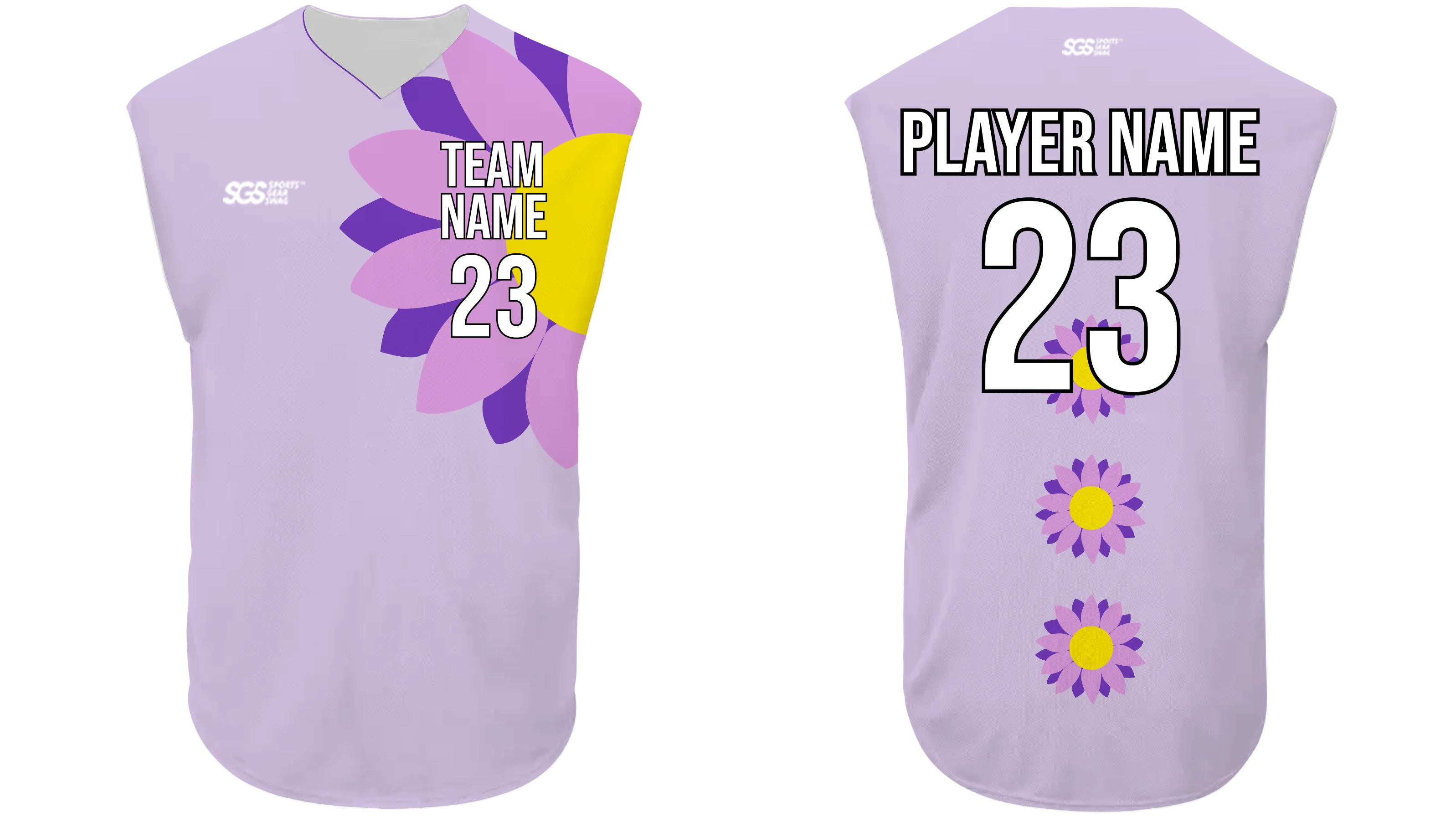 Custom sun flower design adult youth unisex sleeveless baseball jersey - Jersey