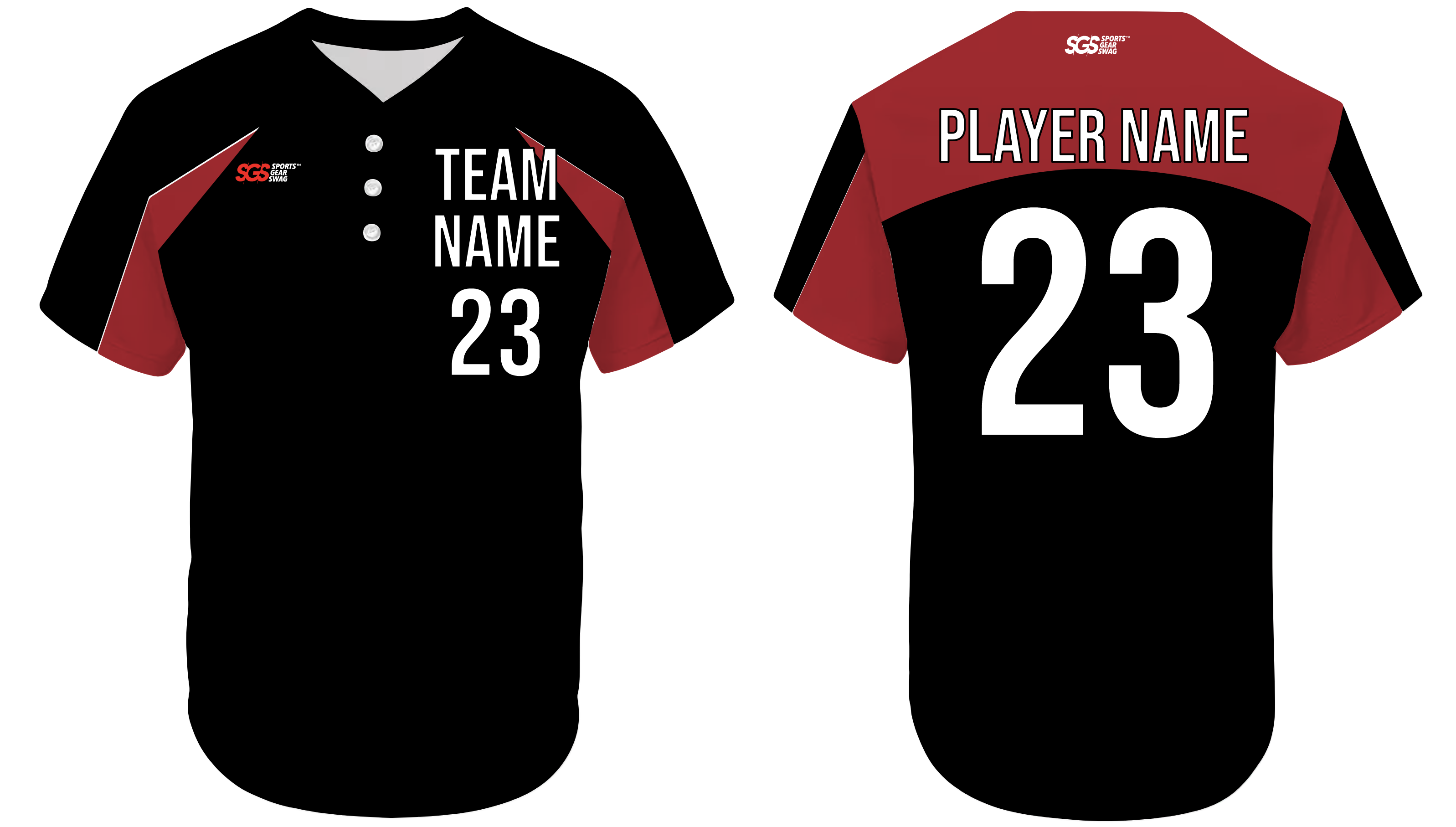 Custom bottom arms & back stripe adult youth unisex softball jersey - Jersey