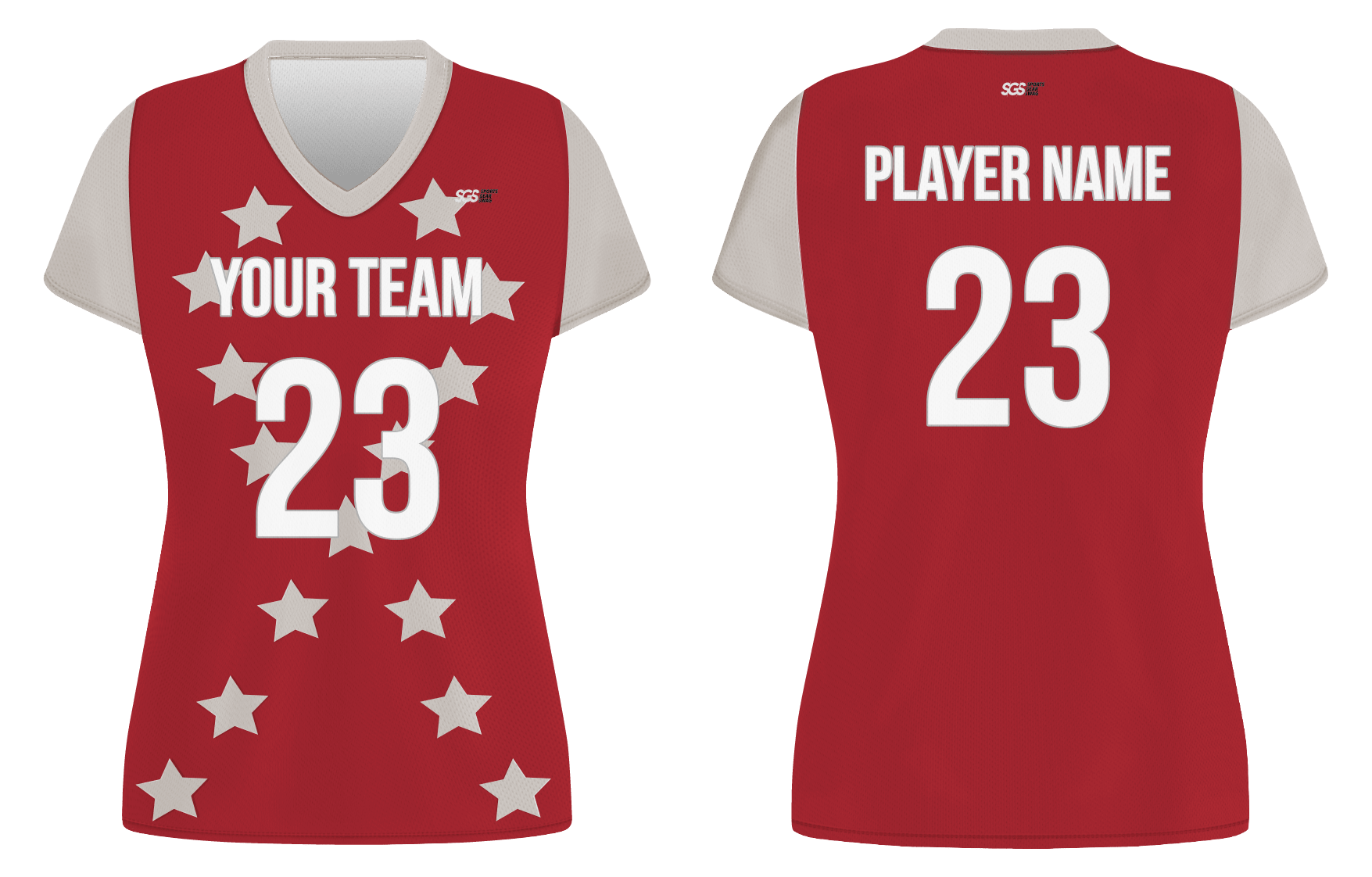 Custom peace stars adult youth volleyball jersey - Jersey