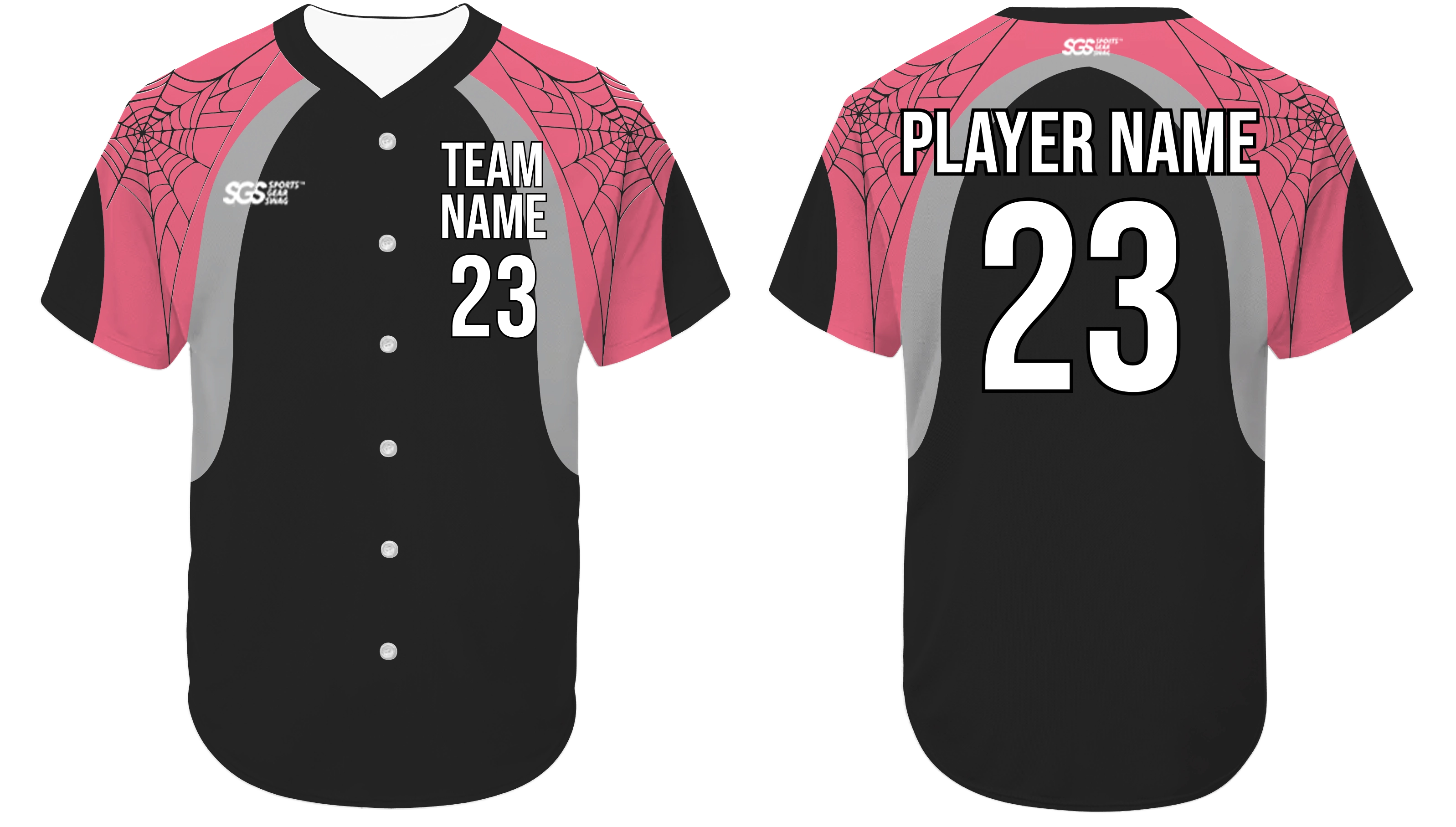 Custom spider web animal adult youth unisex softball jersey - Jersey