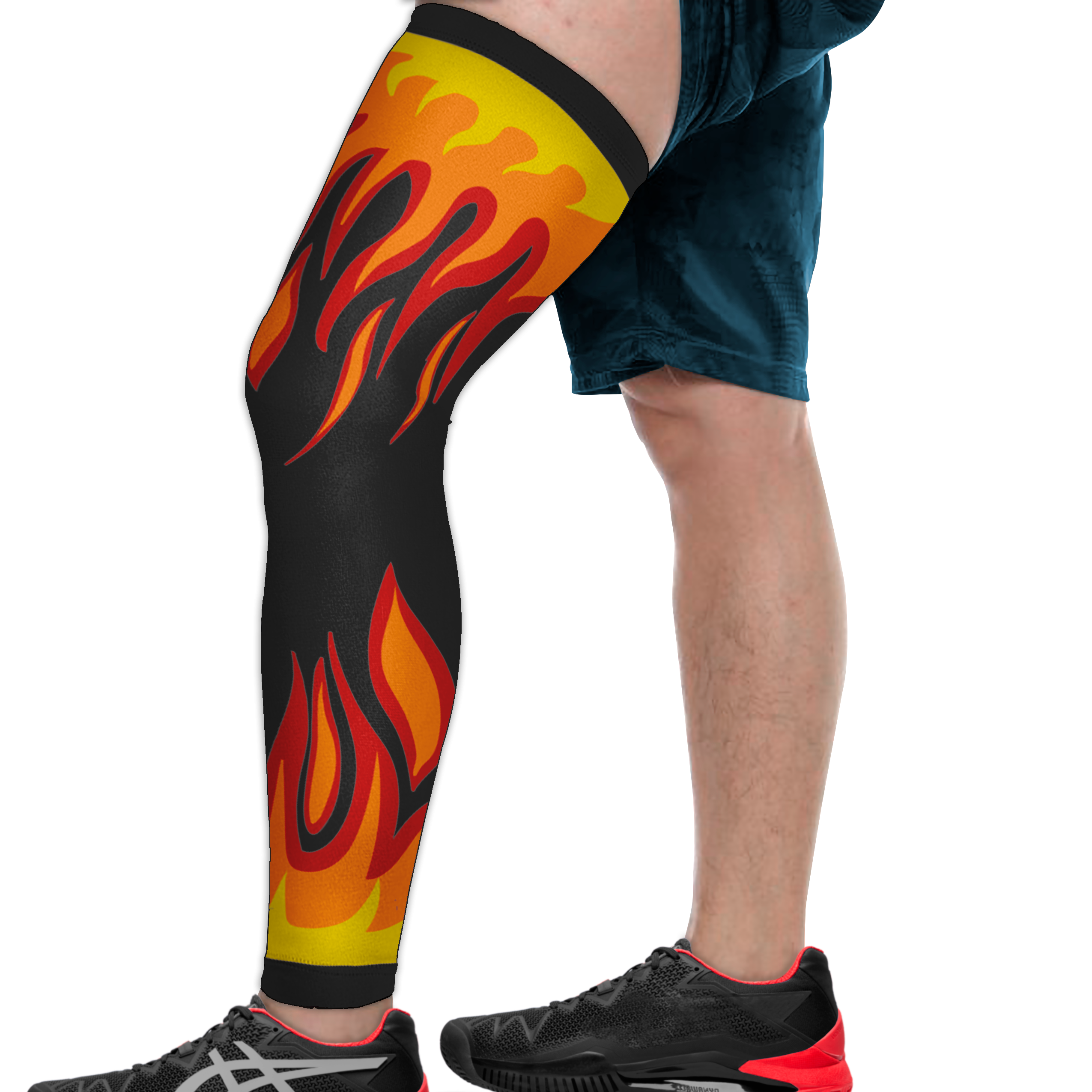 Custom hot fire adult youth unisex full leg sleeve - Leg-sleeve