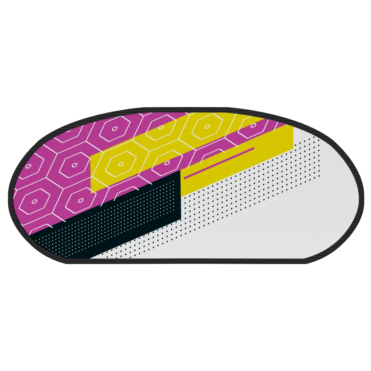 Custom popup banner oval modern geometric - Popup-banners