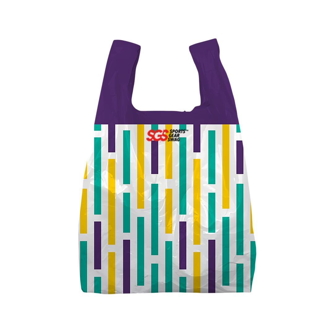 Custom plastic bags vertical stripes - Plastic-bags