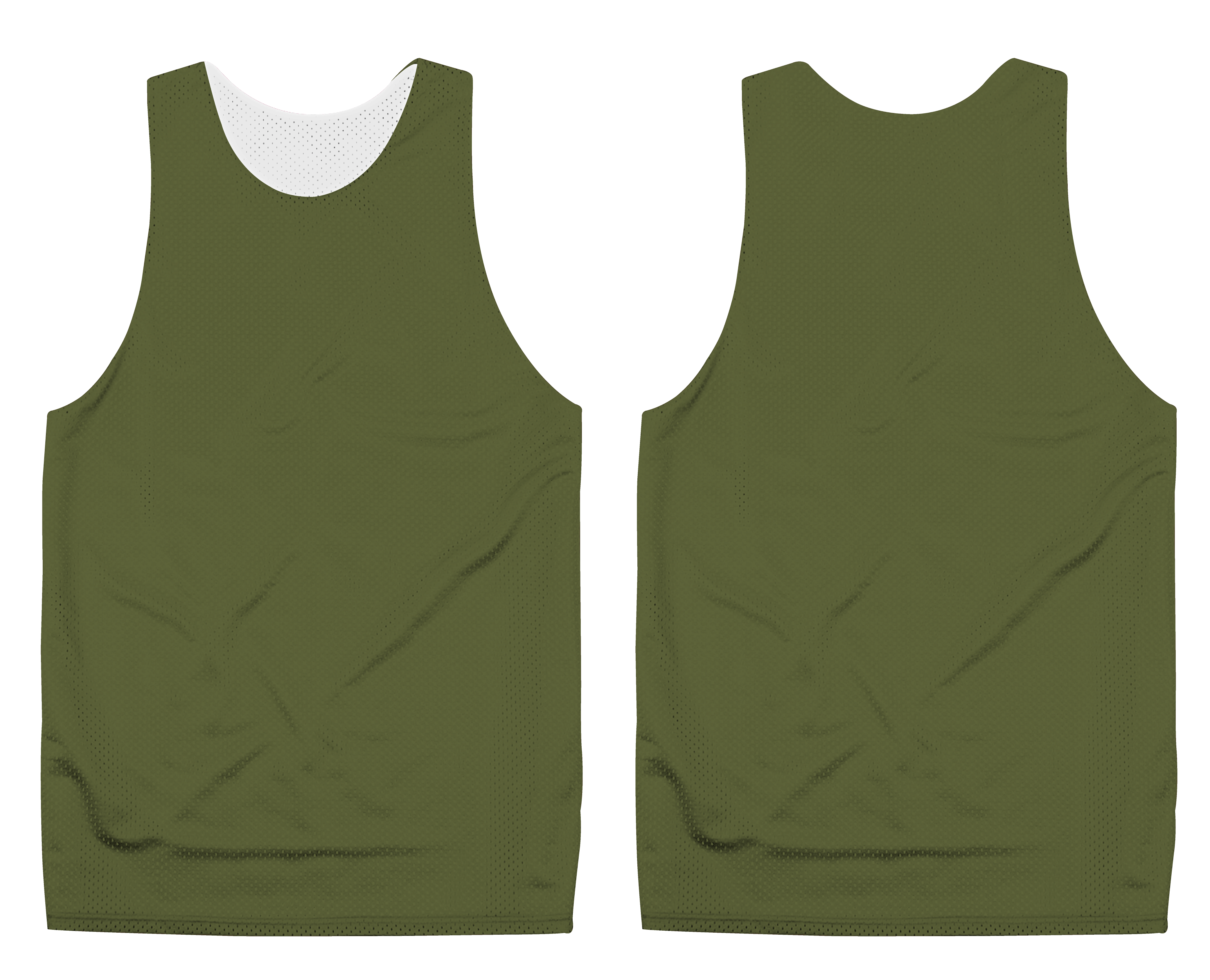 Custom pinnies adult youth unisex olive green - Pinnies
