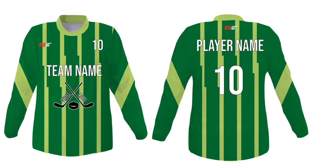 Custom vertical  stripe youth unisex hockey jersey - Jersey