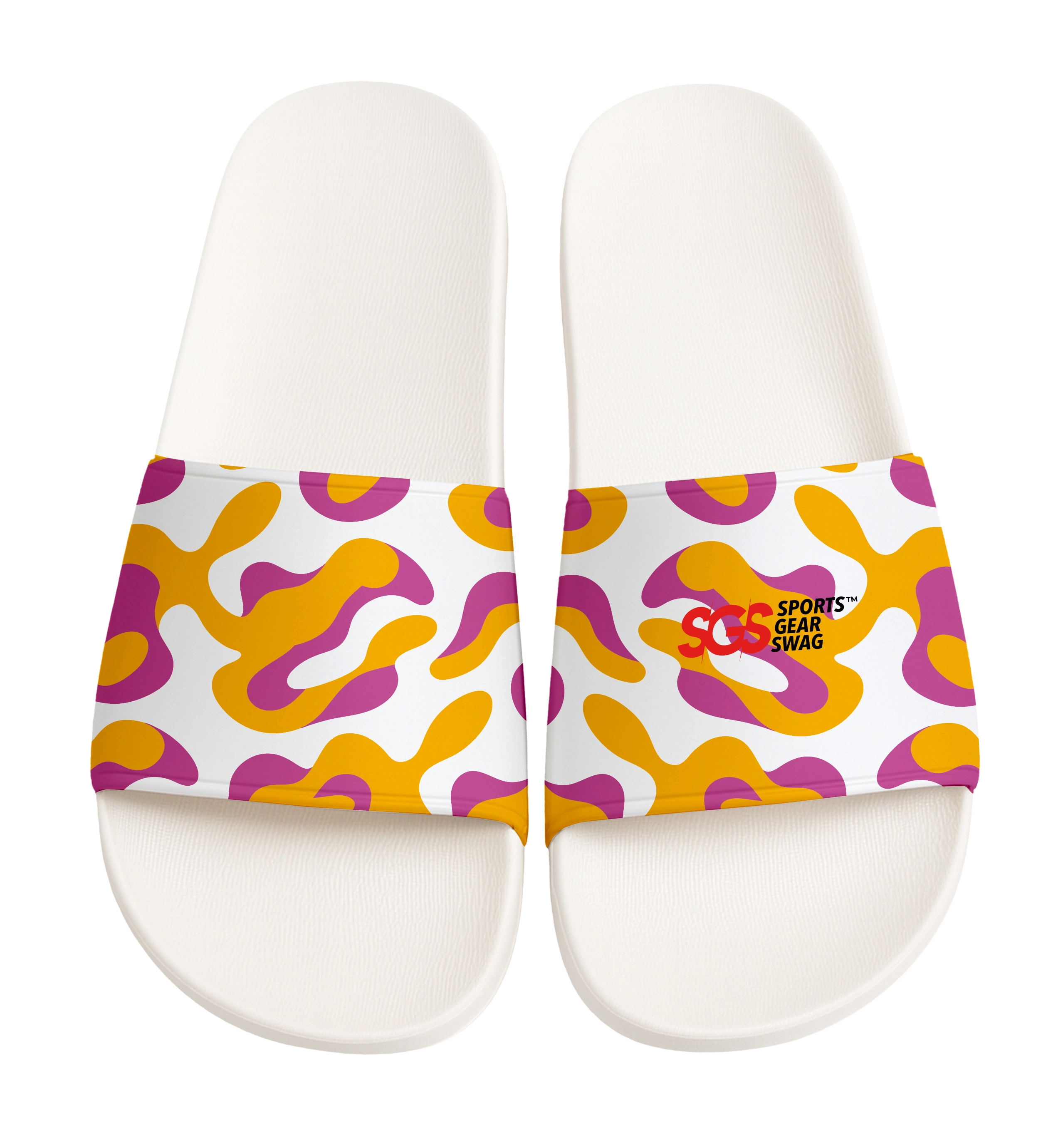 Custom slides white unisex blobcore - Slides