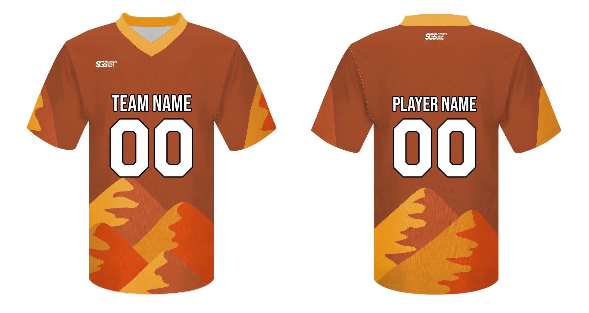Custom mountain design nature adult youth unisex football jersey - Jersey
