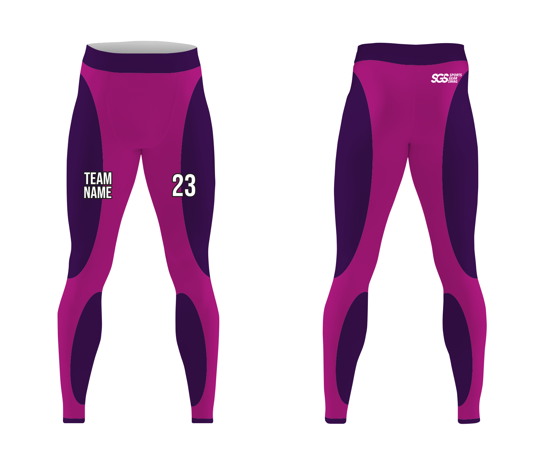 Custom magnificent  adult youth unisex full calf compression tights - Compression-tights