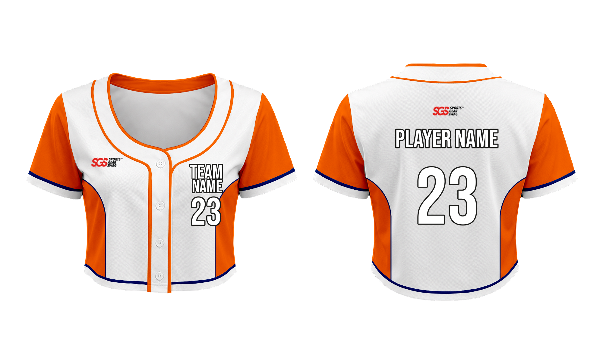 Custom trendy cropped adult youth unisex baseball jersey - Cropped-baseball-jerseys